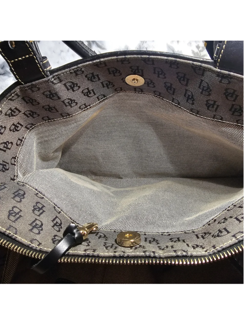 Dooney & Bourke Vintage Monogram Canvas Tote Bag
